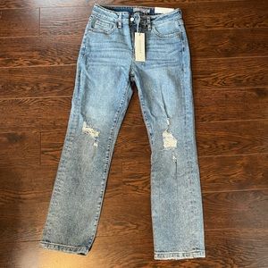 Distressed jeans